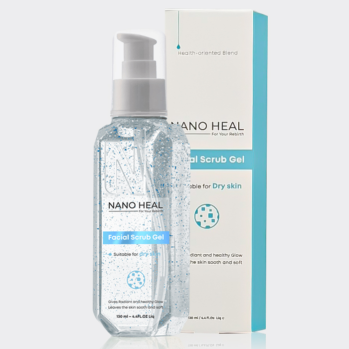 2-nanoheal-facial-scrub-gel-dry ژل اسکراب شستشو پوست خشک نانو هیل