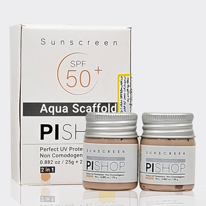 2-pi-shop-body-sunscreen-50-dry-skin-light-beige کرم ضد آفتاب رنگی پوست خشک پی شاپ