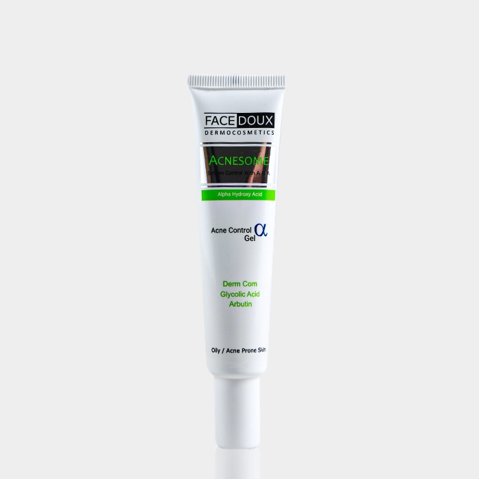 1-facedoux acnesome acne control alpha gel copy ژل ضد جوش آکنه زوم فیس دوکس