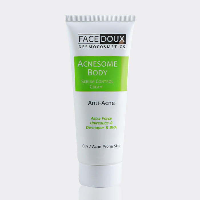 1-facedoux-acnesome-body کرم ضد جوش بدن آکنه زوم فیس دوکس