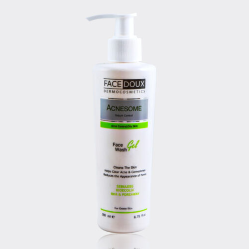 1-facedoux-acnesome-face-wash-gel-oily ژل شستشو پوست چرب آکنه زوم فیس دوکس