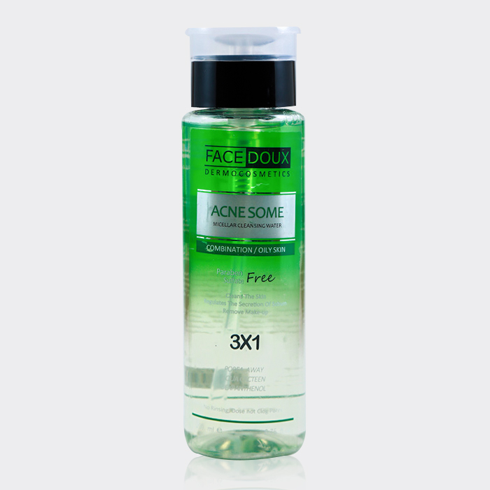 1-facedoux-acnesome-micellar میسلار واتر کنترل چربی آکنه زوم فیس دوکس