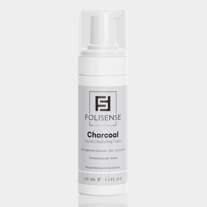 1-folisense charcoal cleansing foam copy فوم شستشو زغال فعال فولیسنس