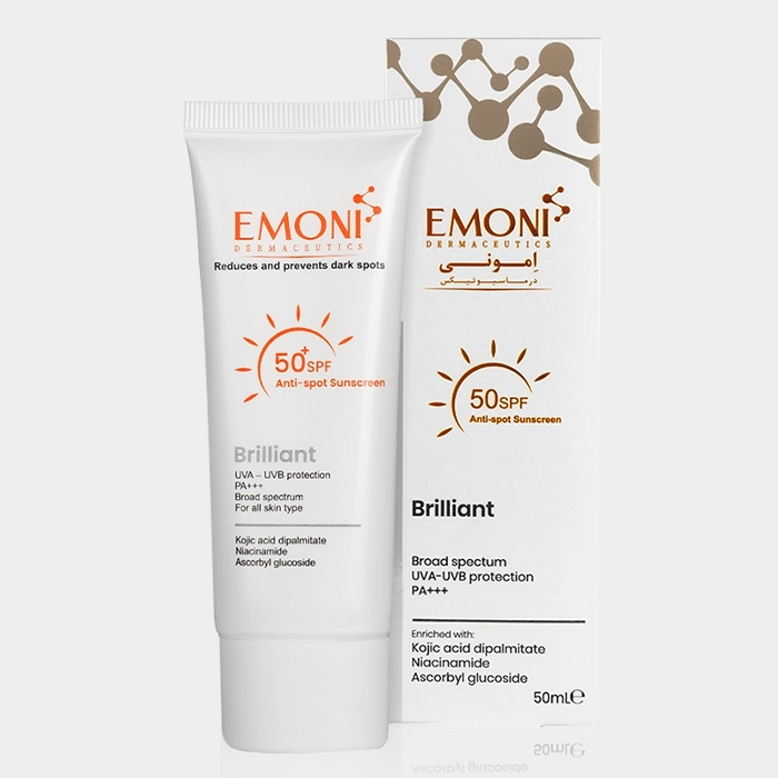 2-emoni brilliant sunscreen copy کرم ضد آفتاب ضد لک بریلیانت امونی