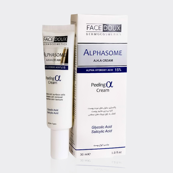 2-facedoux-alphasome-aha-cream کرم لایه بردار 10% آلفازوم فیس دوکس