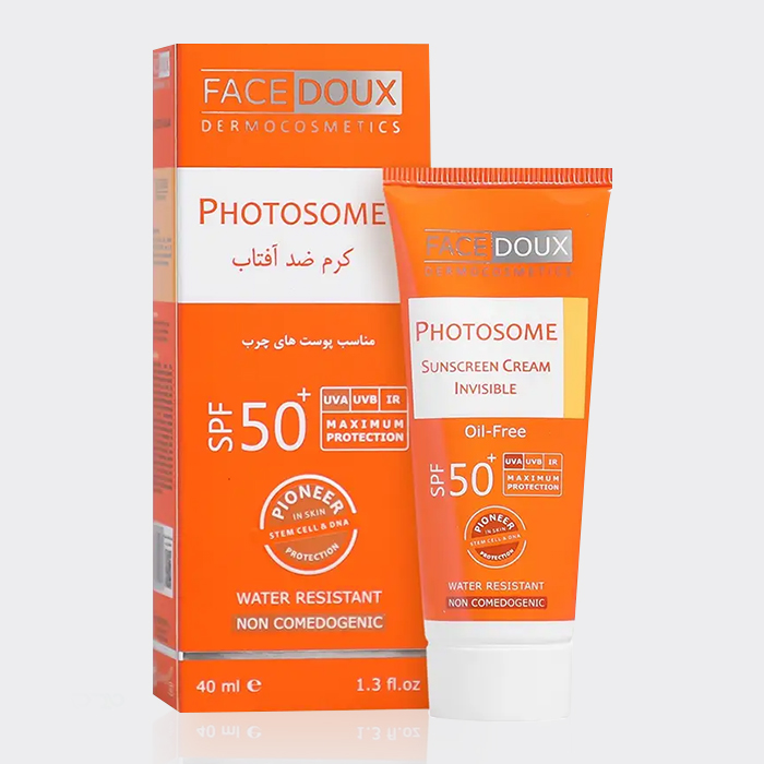 2-facedoux-photosome-sunscreen-invisible-oily ضد آفتاب پوست چرب فتوزوم فیس دوکس