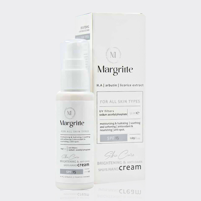2-margrite-brightening-antidark-hand-cream کرم دست روشن کننده و ضد لک مارگریت