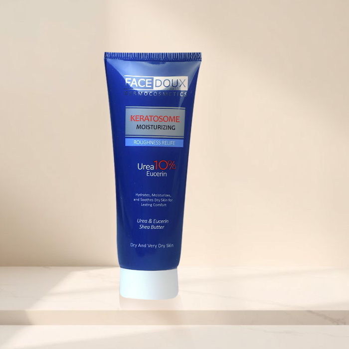 کرم اوره اوسرین 10% کراتوزوم فیس دوکس آبرسان و مرطوب کننده پوست خشک و خیلی خشک برای رفع پینه و ضخیم شدگی پوست