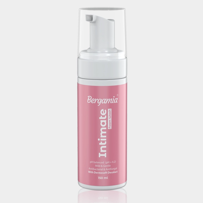 1-bergamia intimate foam wash copy فوم شستشو بانوان برگامیا