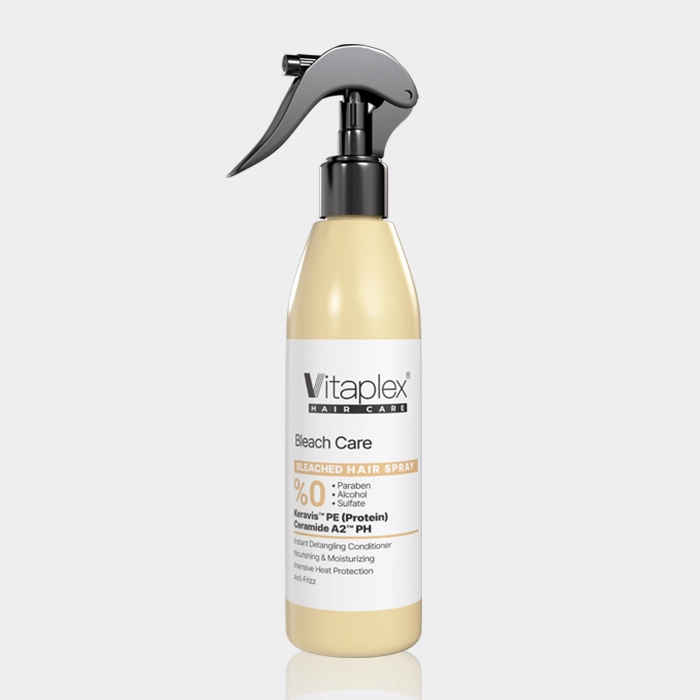 1-vitaplex bleach hair spray copy اسپری احیاء کننده موهای دکلره شده ویتاپلکس