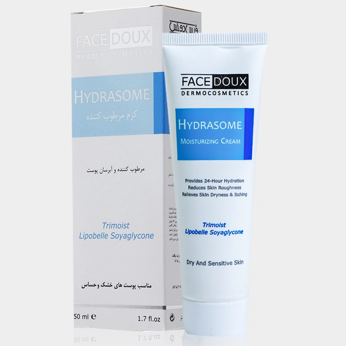 2-facedoux hydrasome moisturizing cream copy کرم آبرسان و مرطوب کننده هیدرازوم فیس دوکس