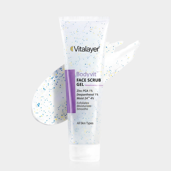 2-vitalayer face-scrub copy ژل اسکراب صورت بادی ویت ویتالیر