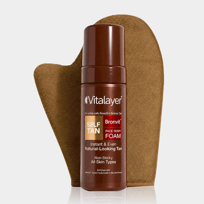 2-vitalayerbronvit self tanning foam copy فوم برنزه کننده فوری برن ویت ویتالیر
