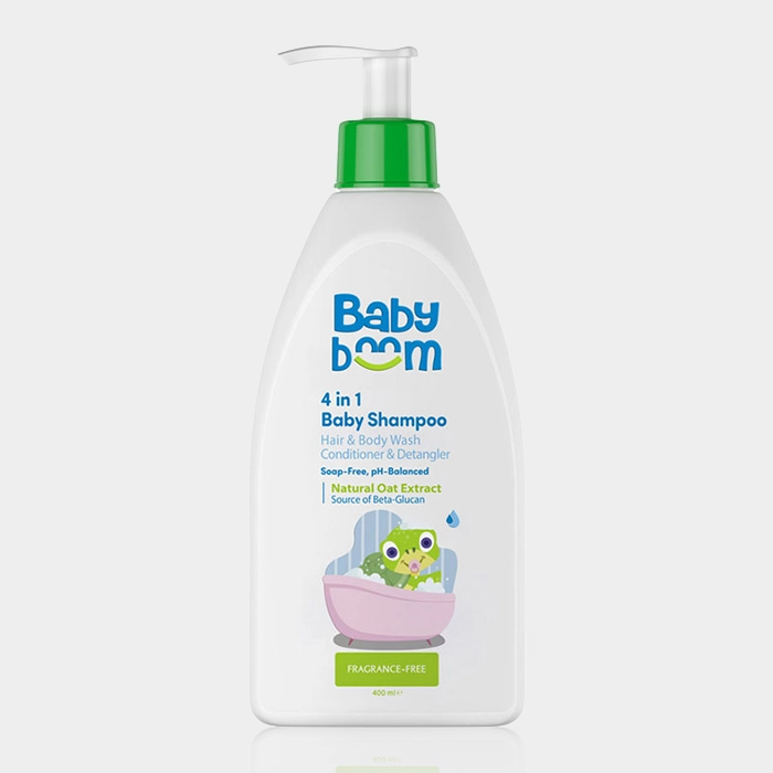 1-babyboom 4 1 baby shampoo copy شامپو و نرم کننده سر و بدن کودک بیبی بوم