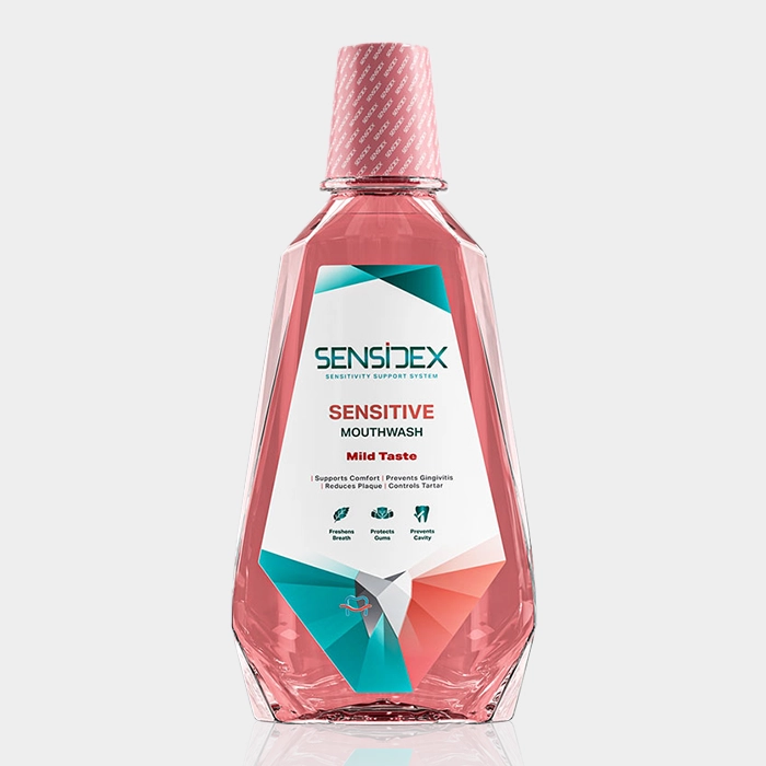 1-sensidex mouthwash mild taste copy محلول دهانشویه لثه و دندان های حساس سنسیدکس
