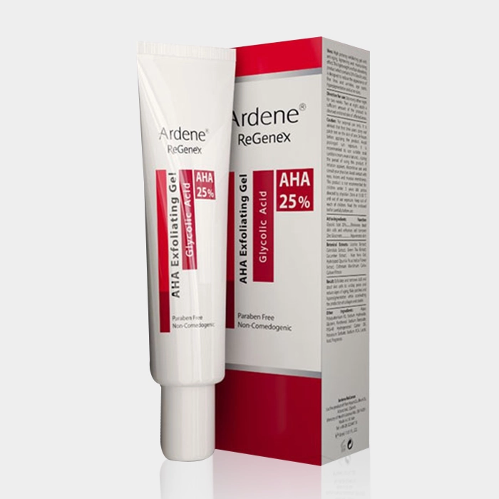 2-ardene regenex aha25 copy ژل لایه بردار AHA 25% آردن ریجنکس