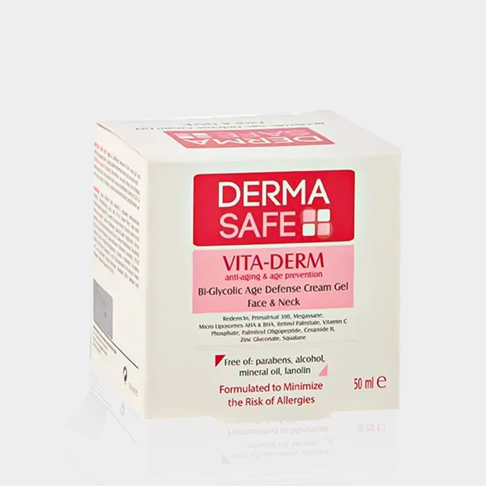 2-dermasafe vita derm cream gel copy کرم ژل ضد چروک ویتا درم درماسیف