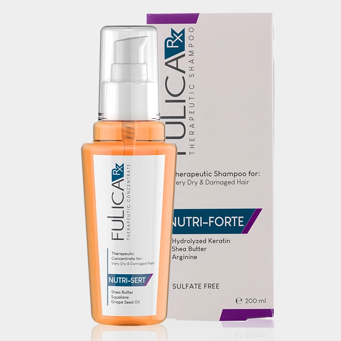 2-fulica rx nutri sert copy سرم ترمیم کننده قوی موی خشک و آسیب دیده فولیکا آر ایکس