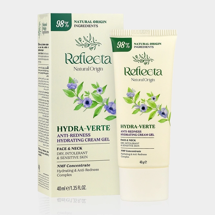 2-reflecta hydra verte cram gel copy کرم ژل مرطوب کننده و ضد قرمزی پوست خشک رفلکتا