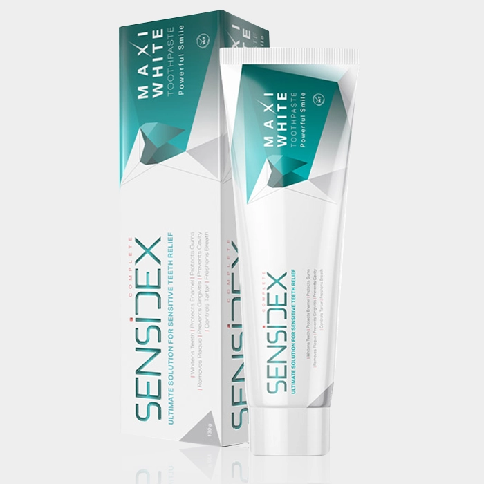 2-sensidex maxi white copy خمیر دندان سفید کننده دندان های حساس سنسیدکس