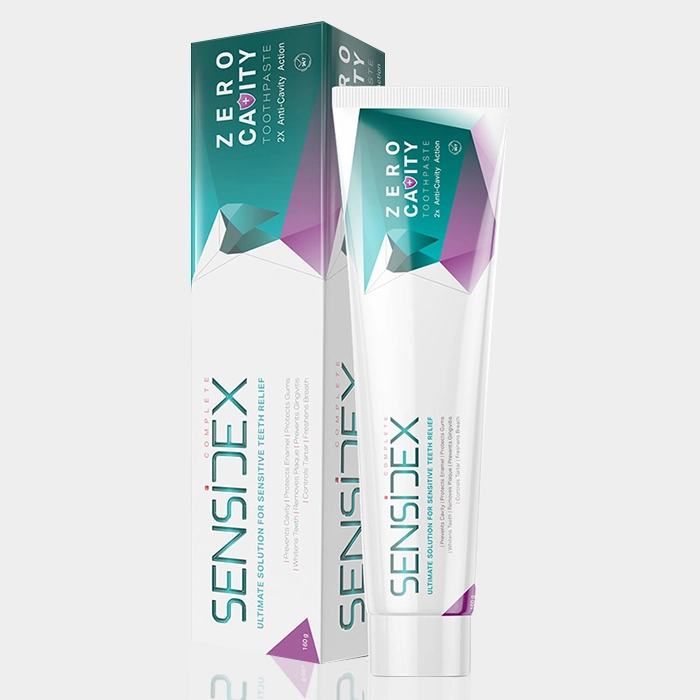 2-sensidex toothpaste zero cavity copy خمیر دندان ضد حساسیت و ضد پوسیدگی سنسیدکس