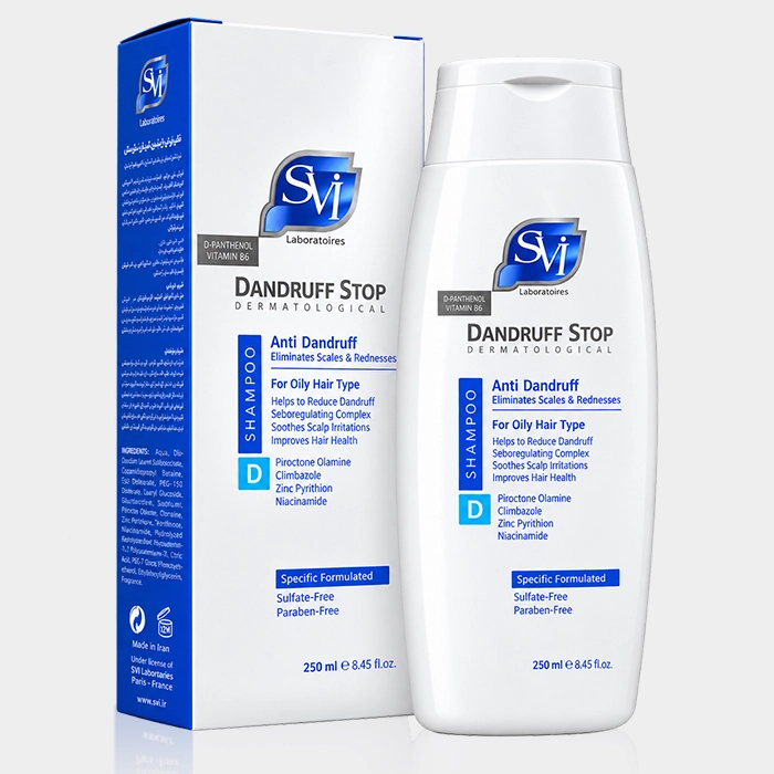 2-svi anti dandruff shampoo dry hair copy شامپو Dandruff Stop D SVI برای مو و پوست سر خشک