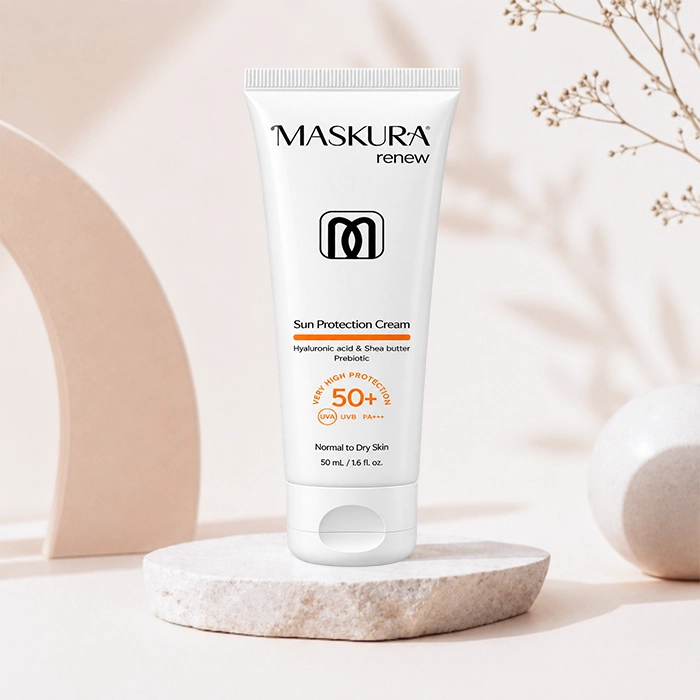 کرم ضد آفتاب پوست نرمال تا خشک ماسکورا SPF50