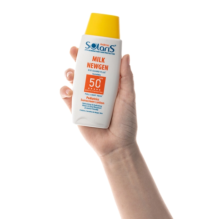 لوسیون ضد آفتاب کودک میلک نیوژن سولاریس SPF50