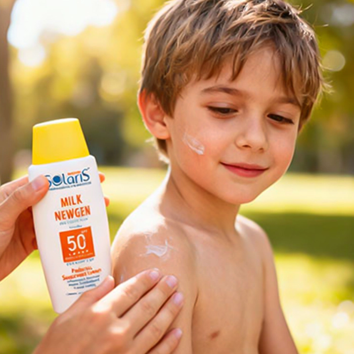 لوسیون ضد آفتاب کودک میلک نیوژن سولاریس SPF50
