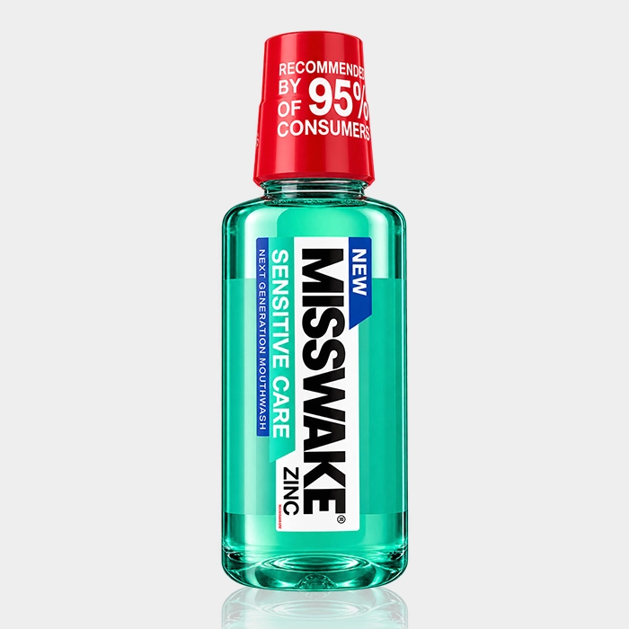 1-misswake sensitive care mouthwash copy دهانشویه دندانهای حساس سنسیتیو کر میسویک