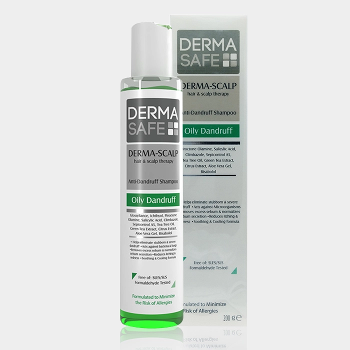 2-dermasafe haire and scalp oily dandruff copy شامپو Derma Scalp درماسیف برای شوره شدید و مقاوم