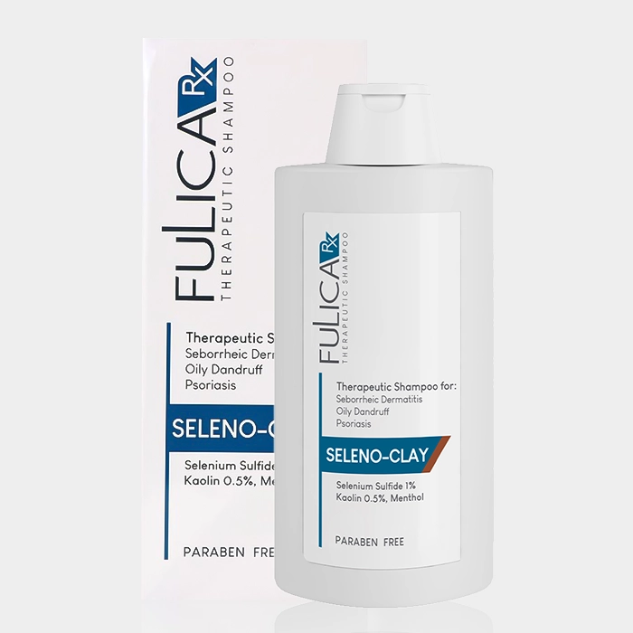 2-fulica rx seleno clay shampoo copy شامپو ضد شوره پوست سر چرب سلنوکلی فولیکا آر ایکس حجم ۲۰۰ میلیلیتر