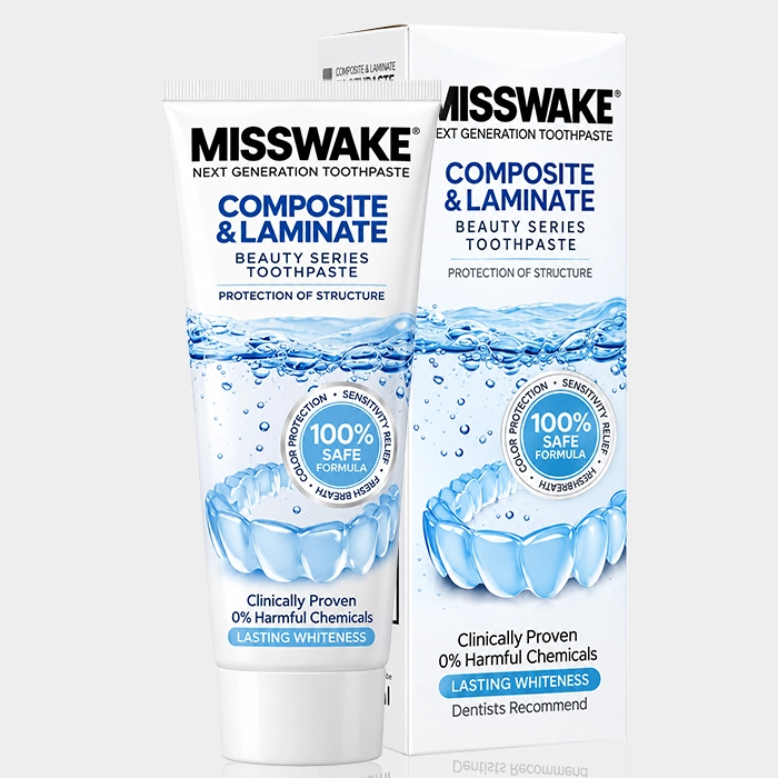 2-misswake composite laminate toothpaste copy خمیر دندان Misswake مخصوص دندان های کامپوزیت و لمینیت