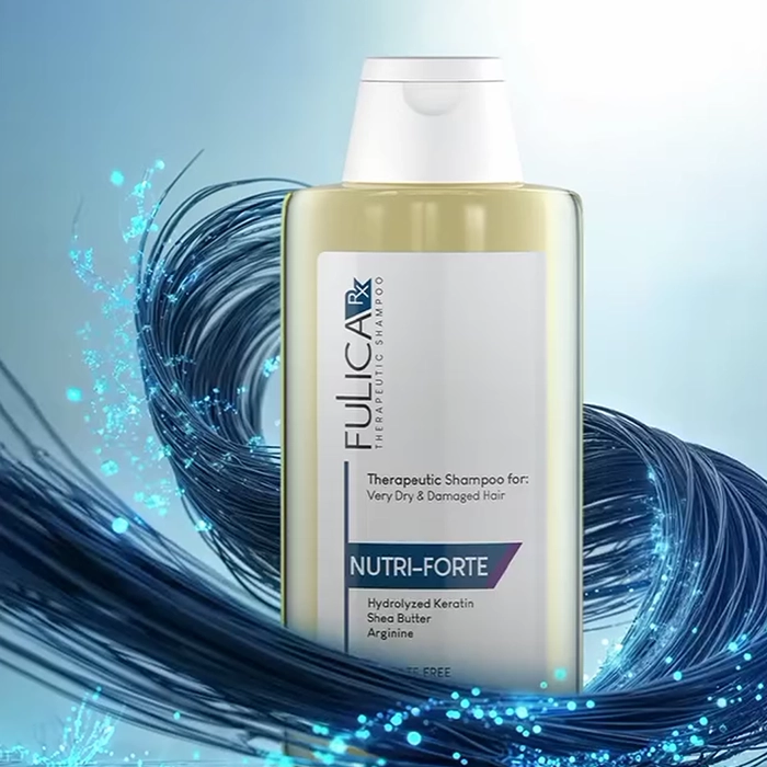 شامپو فولیکا RX مدل Nutri Fort مناسب موهای خشک و آسیب دیده